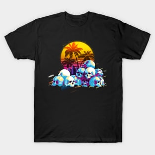 skull retro80s T-Shirt